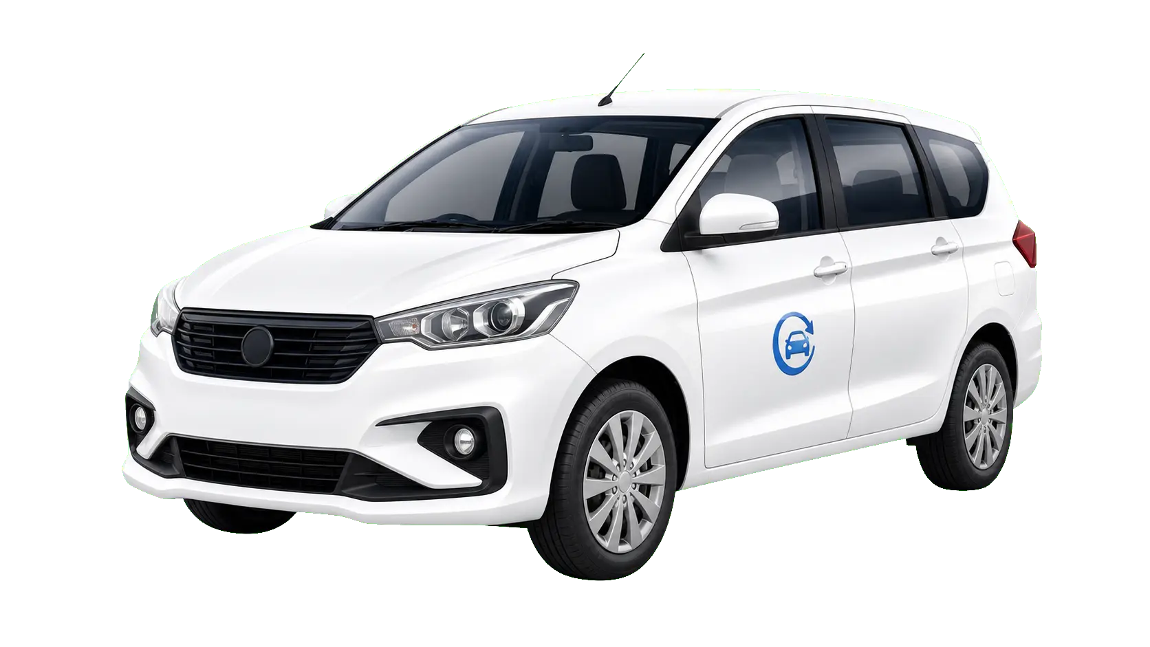 White shared cab